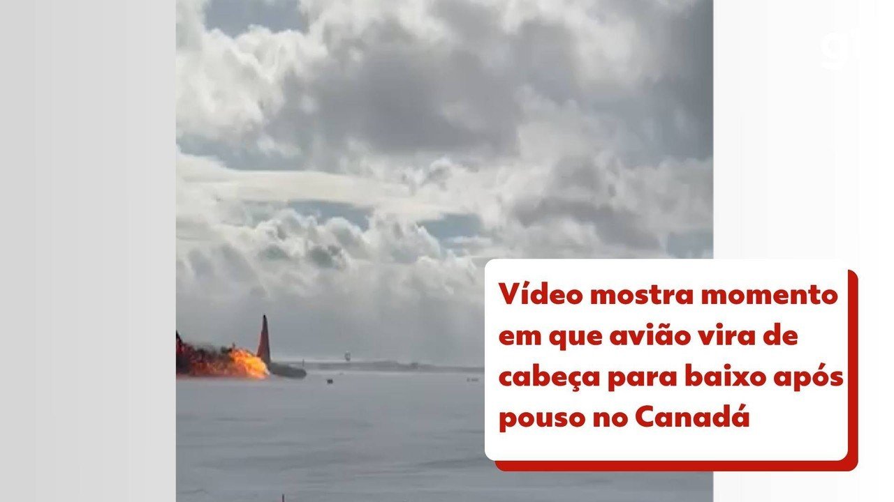 Avião que capotou em Toronto estava rápido demais ao pousar, aponta investigação; alarme disparou na cabine